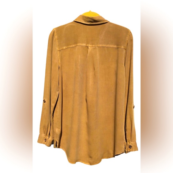 Relaxed Fit Button Down Long Sleeve Shirt Sz S - Picture 2 of 3